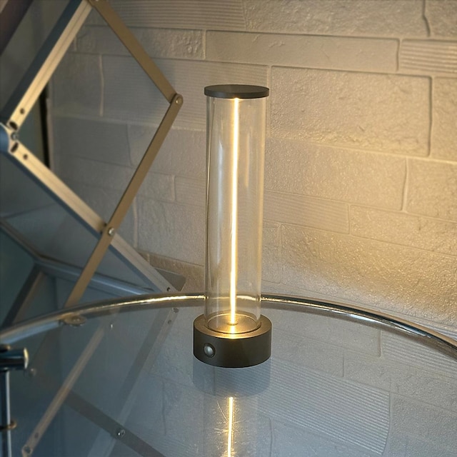  1 stk ny ved siden av lampe med tre nivåer av lysstyrke, ledet atmosfærelys, usb-lading utendørs magnetisk lampe, pustende bordlampe, kreativ bærbar atmosfære nattlys for soverommet