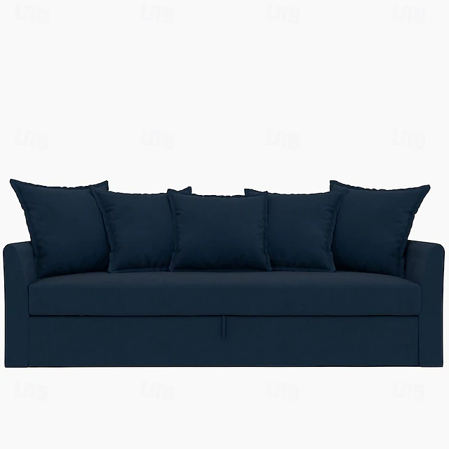 Velvet Sofa Cover 3 Seater Solid Color Quilted Velvet Slipcovers HOLcover LITB PRIME cover 15