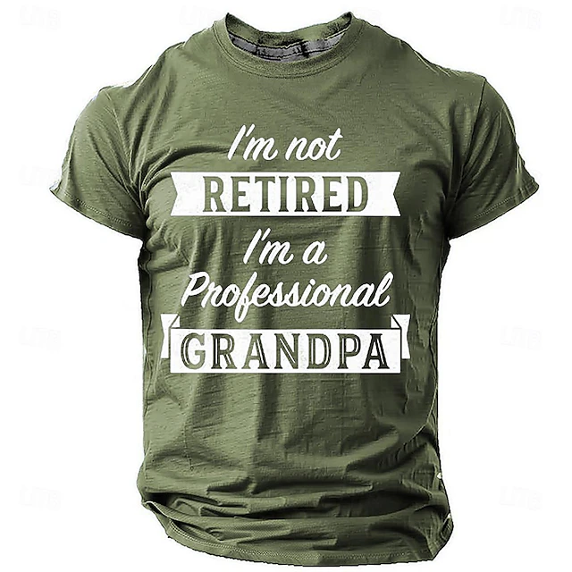 Men's Quotes & Sayings T Shirt Short Sleeve T shirt 3D Print Crew Neck Shirt Fashion Athleisure Street Sports Outdoor Blue Green Gray Summer Spring Clothing Apparel S M L XL XXL XXXL 6