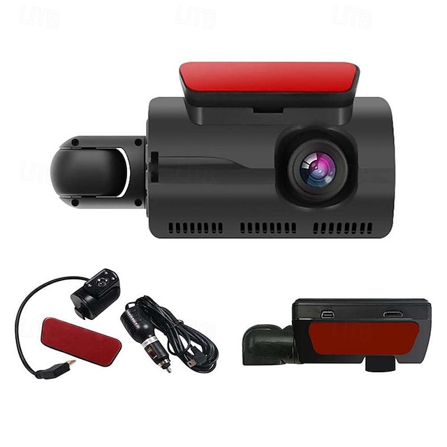  A68 1080p עיצוב חדש / HD / 360 ° ניטור רכב DVR 150 מעלות זווית רחבה 3 אִינְטשׁ IPS דש קאם עם ראיית לילה / G-Sensor / Motion Detection לד 4 אינפרא אדום רכב מקליט