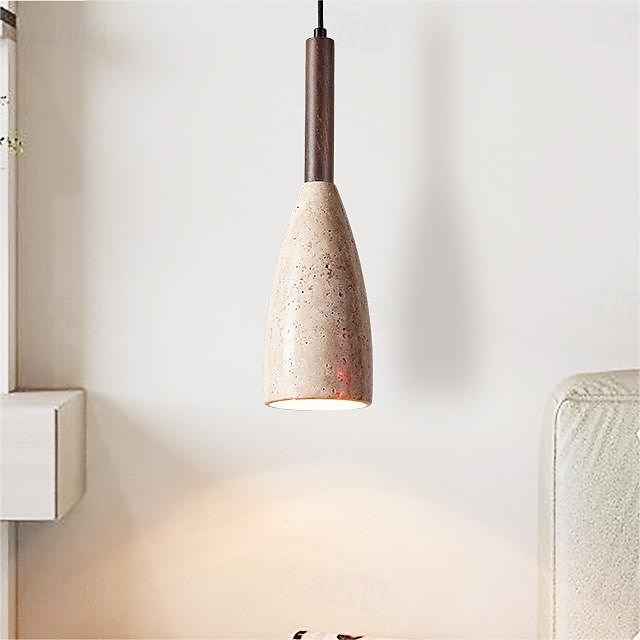  lampada a sospensione a led minimalista in pietra nordica lampada a sospensione 1 luce 10 cm camera da letto sala da pranzo 110-240v