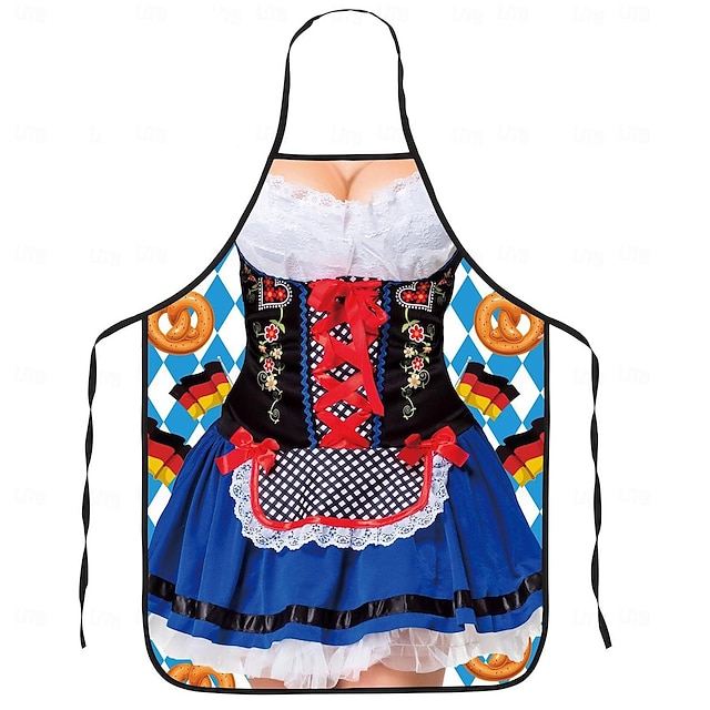  Oktoberfest Delantal Falda acampanada Trachtenkleader Oktoberfest / Cerveza bávaro bávaro Estilo Tradicional prados Mujer Paño de estilo tradicional Delantal