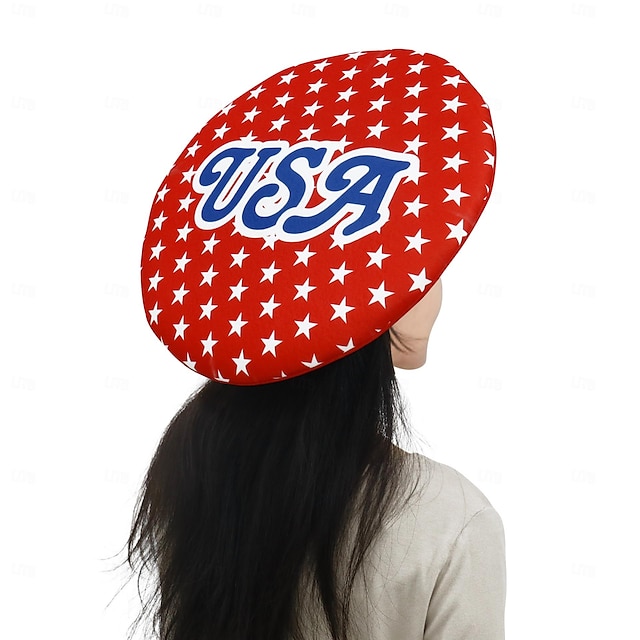  USA Flag Hat 4th of July Costume Adults' Women's Funny Performance Party Carnival Independence Day / the Fourth of July July 4 Easy Carnival Costume