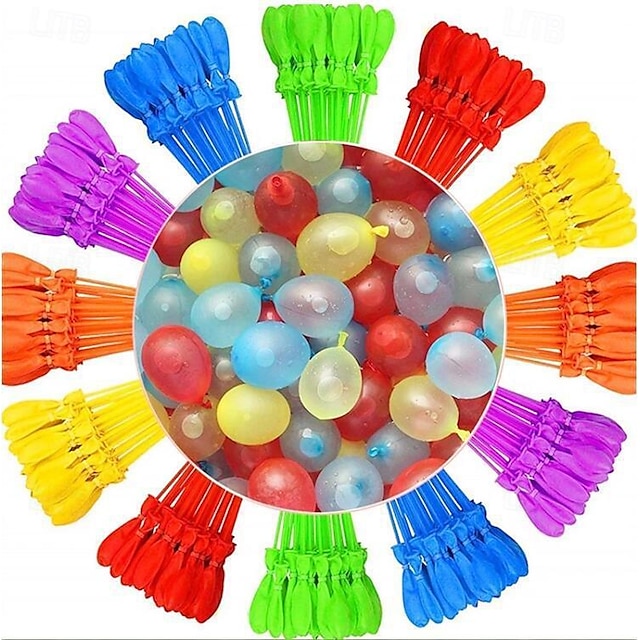  111 Pack Rapid-Filling Self-Sealing Water Balloons for Outdoor Family Friends Children Summer Fun