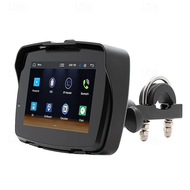  φορητό αυτοκίνητο μοτοσικλέτας 5 ιντσών mp5 player carplay hd οθόνη αφής ip65 αδιάβροχη πλοήγηση