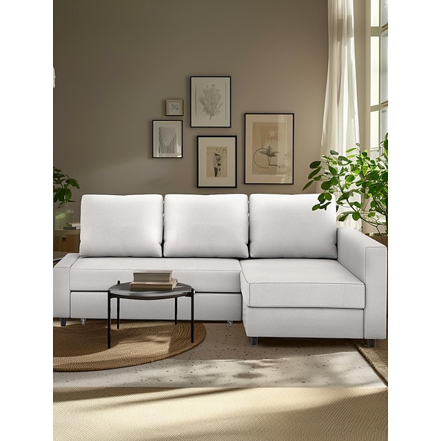  FRIHETEN Sofa Bed Cover with Storage Solid Color Slipcovers