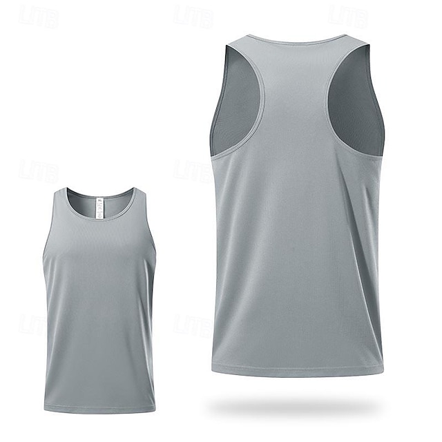  Herren Fitness Tank Top Tank Top Running Sport Top Tank Top Sport Ärmellos Weste / Fahrradweste Casual Athlässigkeit Atmungsaktiv Schnelltrocknend Weich Fitnesstraining Laufen Gehen Sportbekleidung