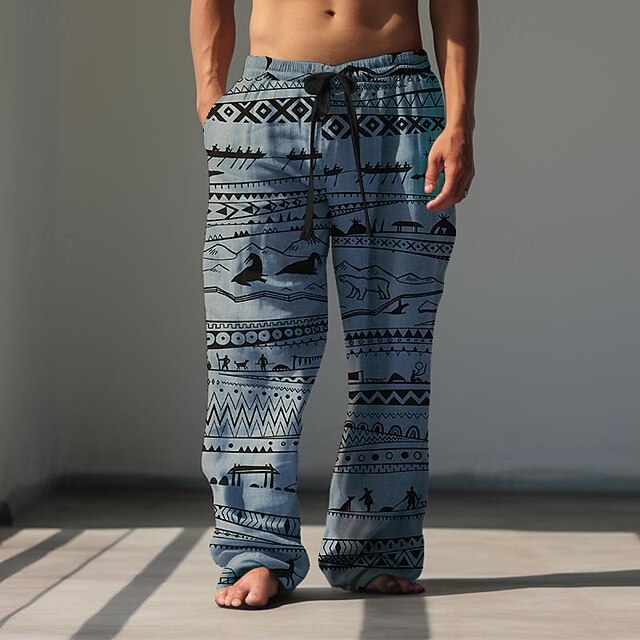 Per uomo Stampa Pantaloni casual Misura del girovita medio