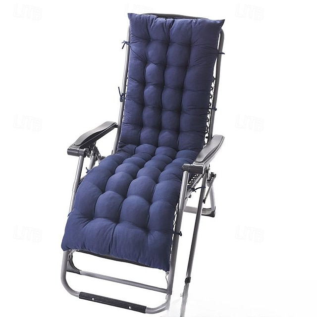  Cojín para silla de salón, asiento mecedor copetudo para exteriores, cubierta para tumbona, alfombrilla reclinable, cojín reclinable