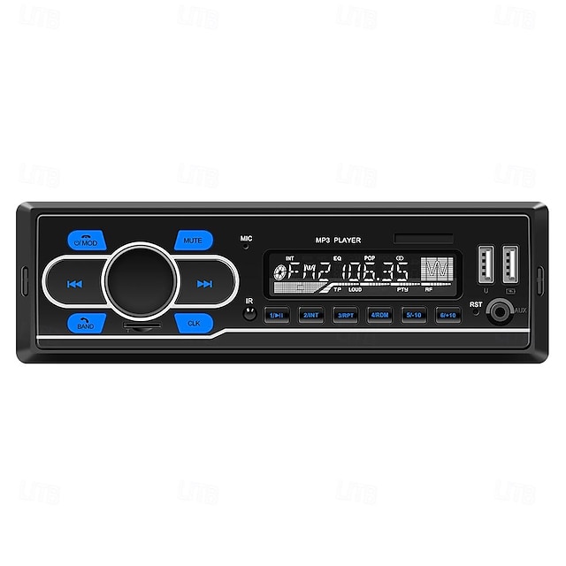  1din DAB 12V Car Radio Autoradio Bluetooth/FM/USB/SD/AUX-in Stereo AI Voice Colorful Lights In-dash Car MP3 Player D3300