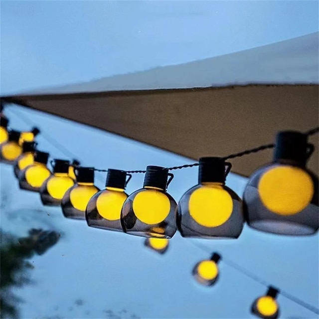 stringa di luce solare led globo solare ghirlanda g50 luci della stringa lampadina da campeggio luce solare esterna impermeabile decorazione del giardino luci per