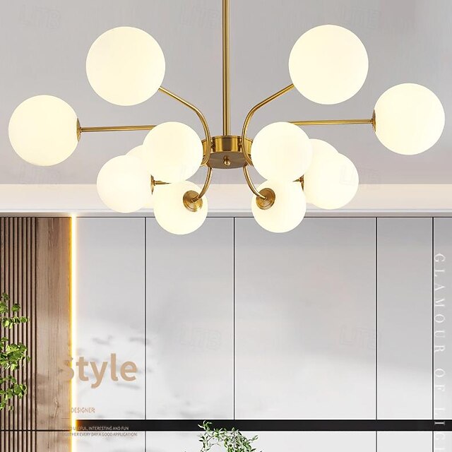  lampada a sospensione a led 90/115 cm 12/16 luci e27 nordico moderno sputnik illuminazione a sospensione della metà del secolo lampada da soffitto in metallo per cucina sala da pranzo soggiorno