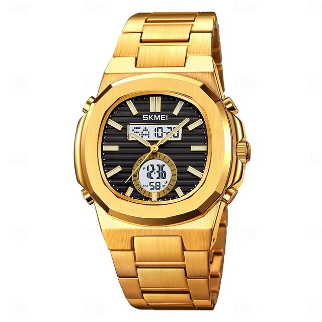  SKMEI Hombre Reloj Digital Al Aire Libre Deportes Moda Reloj Casual Luminoso Cronómetro Despertador cuenta regresiva Acero Reloj