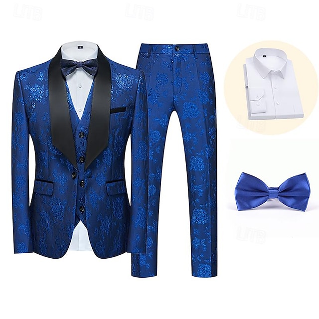  Rétro Vintage Rococo Baroque Costumes & Blazers Gentleman Garçons d'Honneur Homme Mascarade Mariage robe demoiselle d honneur Fête / Soirée Adulte Manteau Pantalon