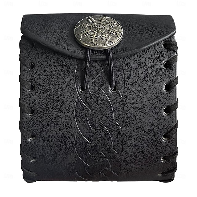  Punk y gótico Medieval siglo 17 bolsa Bolsa de cinturón Bolsa de dados caballero celta élfico Hombre Mujer Unisexo Celta Vikingo Carnaval Mascarada Víspera de Todos los Santos Mascarada Adulto Maleta