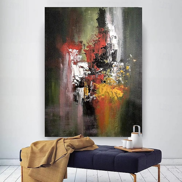  handgjord oljemålning canvas väggkonst dekoration modern abstrakt för heminredning rullad ramlös osträckt målning