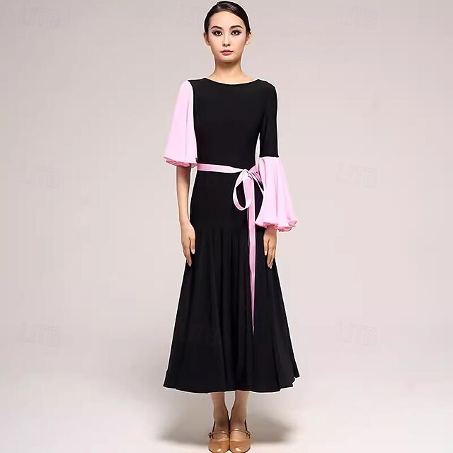Robe De Danse De Salon Pour Femme - Velours Noir - Pour Valse, Tango Moderne - Neuf Avec étiquettes