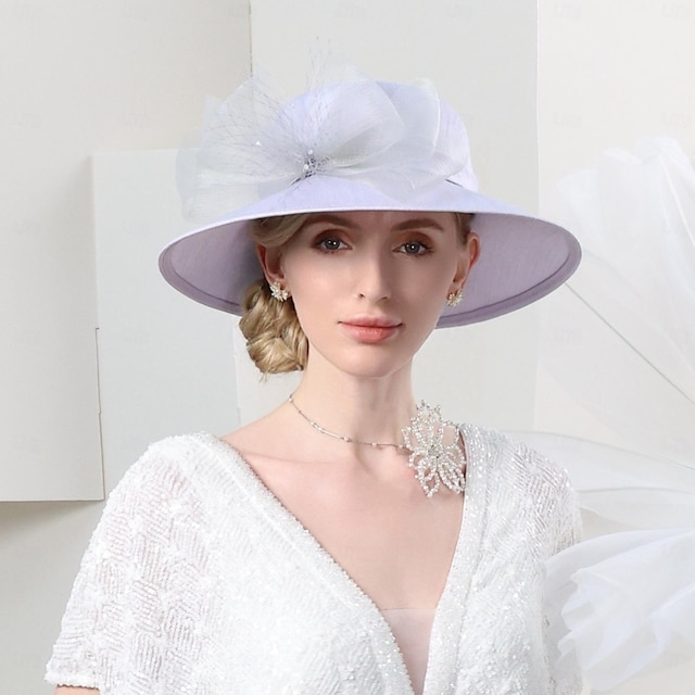 Hats Fiber Bowler / Cloche Hat Bucket Hat Sun Hat Wedding Tea Party ...