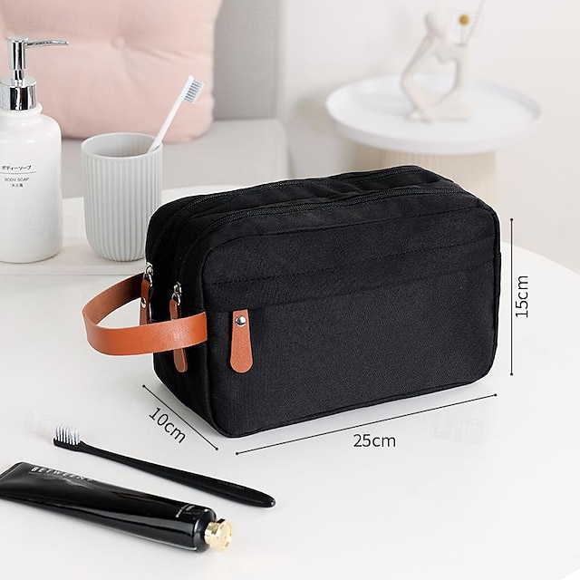  Toiletry Bag For Men - Water Resistant Travel Large Toiletry Organizer Hanging Dopp Kit Men's Shaving Bag For Traveling Accessories Toiletries