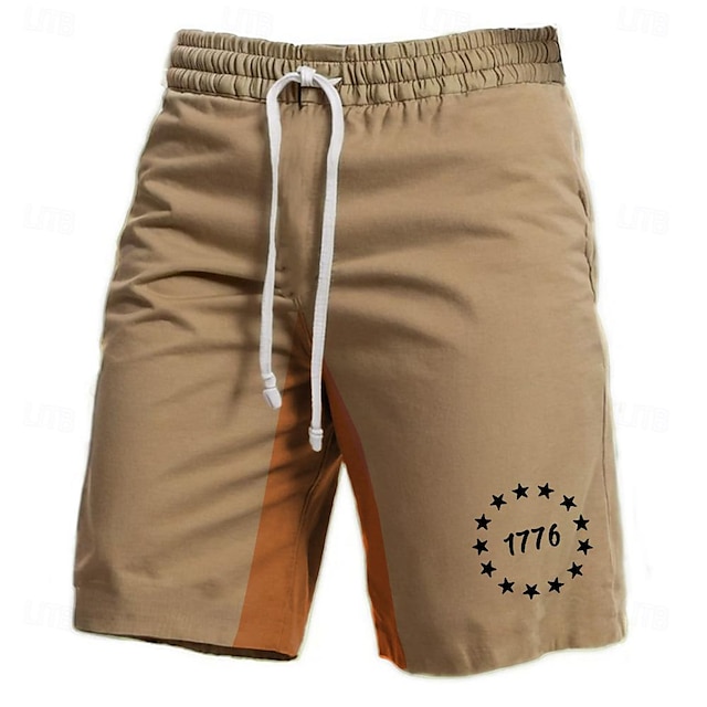  Hombre Letra Estampados Pantalones cortos de sudor Pantalones cortos de playa Pantalones cortos de felpa Media cintura Vintage Casual Diario Festivos Ropa de calle Correa Cintura elástica Impresión 3D