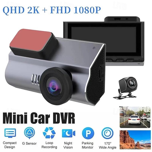  Tachygraphe avant 2k arrière nm511b-1, caméra hd 1080p, wifi mobile, internet, surveillance du stationnement 24 heures sur 24