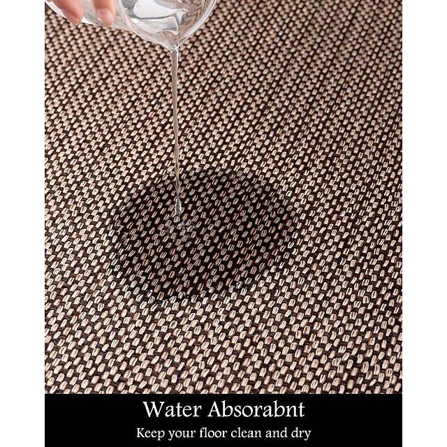 Kitchen Rugs & Mats Non-Skid WashableAnti-Fatigue, Non-Slip Absorbent ...
