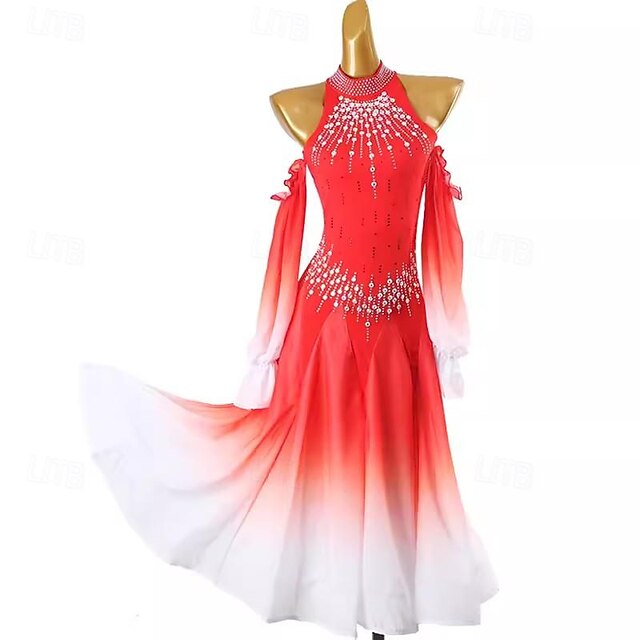 Ballroom Competition Dance Dress Women Tango Waltz Dancing costumes4