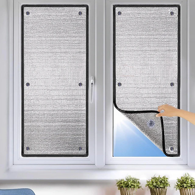 Window Sun Shade Film Home Sunshade Protector Pad Aluminum Foil Anti-UV Sunshine Room Balcony Insulation Film Shading Board 18