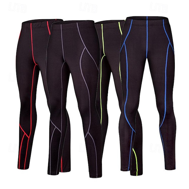  Homme Pantalon de compression Collant Legging Running Course avec poche téléphone Sous Vêtement Athlétique Athleisure Hiver Spandex Étirement à 4 voies Respirable Anti-transpiration Aptitude Exercice