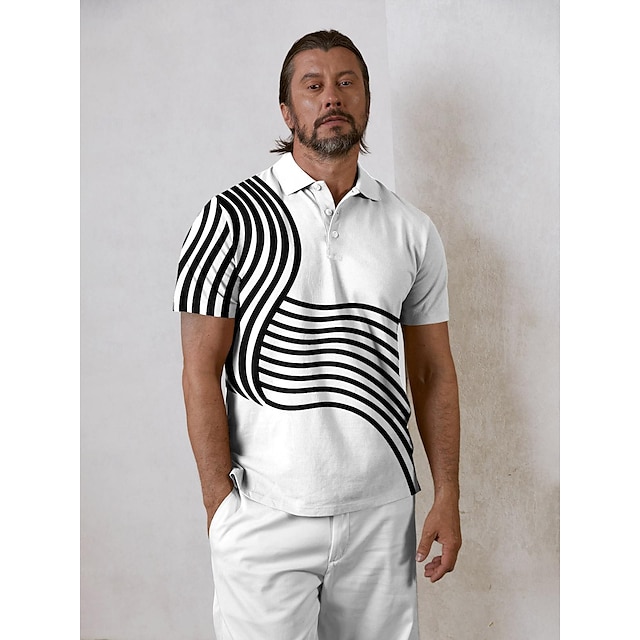  Playful Nautical Men's Polo Top UPF50+