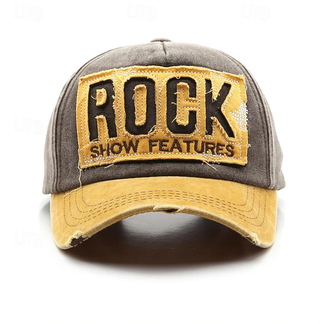 Men's Baseball Cap Sun Hat Trucker Hat Black khaki Cotton Embroidered Fashion Casual Street Daily Letter Adjustable Sunscreen Breathable 11