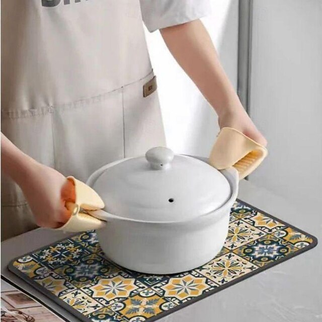 Dish Drying Mat Drying Mat for Kitchen Counter, Coffee Mat Coffee Maker