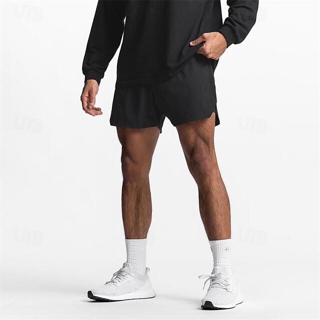  Bărbați Σορτς για τρέξιμο Pantaloni Sport de Sală Pantaloni scurți Buzunar Curea elastică Pantaloni scurți În aer liber Sporturi & Exterior De Atletism Uscare rapidă Ușor Απαλό Maraton Alergat A face