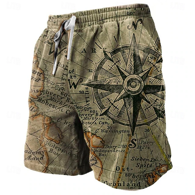 Venus Pattern Print Men's Shorts