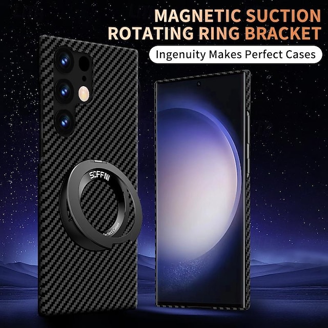  Handyhülle für Samsung Galaxy S25 Ultra Rückenschale mit Ständerhalter Unterstützung für kabelloses Laden Schlagfest PC Metall