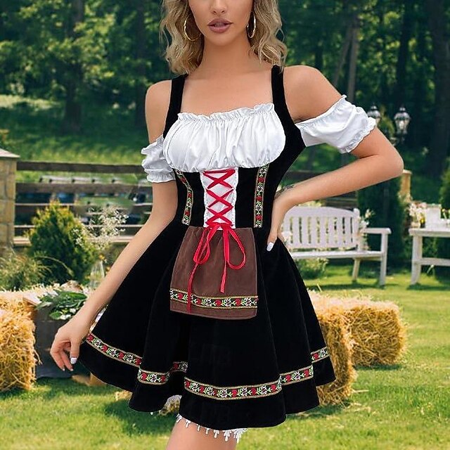 Geran Dirndl Dresses Classic Dirndl Dress | Oktoberfest | Woens