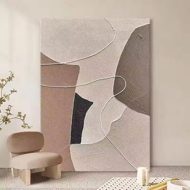  手作りの油絵 キャンバス 壁アート 装飾 侘び寂び モダン シンプル 抽象画 家の装飾用 ロール フレームなし 未延伸絵画