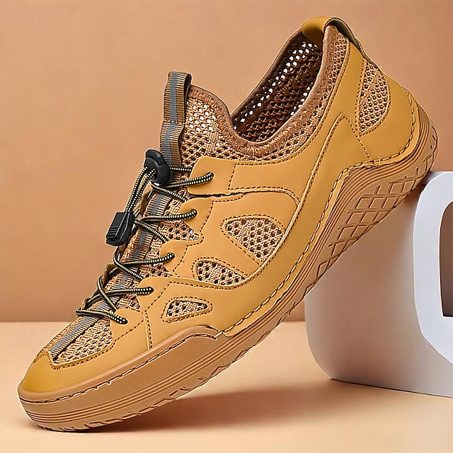  scarpe da ginnastica da trekking in rete traspirante da uomo: scarpe da trail leggere e comode per attività all'aperto