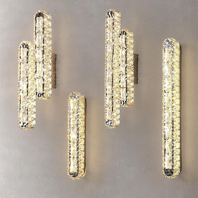  applique da parete per interni a led luce a 3 colori 5/11 cm lampada da parete creativa di lusso ceystal moderno stile nordico soggiorno lampada da sfondo per tv semplice lampada da comodino camera da