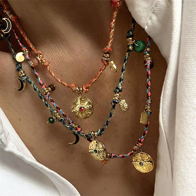  1 stuk Ketting For Dames Straat Dagelijks Legering Retro Munt