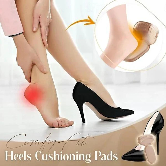 Comfortable Heels Cushioning Pads(Pairs),Heel Grips Cushion Protector Liner Pads Shoes Fit and Comfort Self-Adhesive Insoles Foot Care Preventing Chafing and Blisters 12