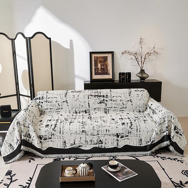  Housse de coussin de canapé multifonctionnelle, couverture complète en tissu, serviette de canapé