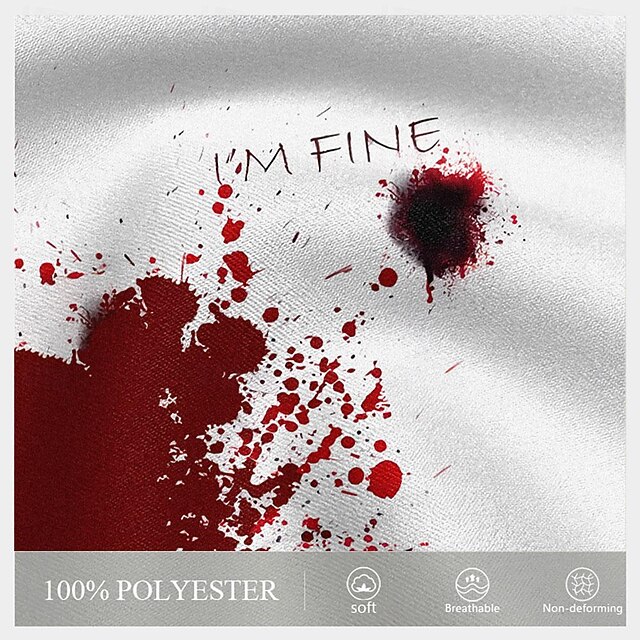 Halloween Men's Blood Splatter Letter Costumes Swim Shorts Board Shorts ...