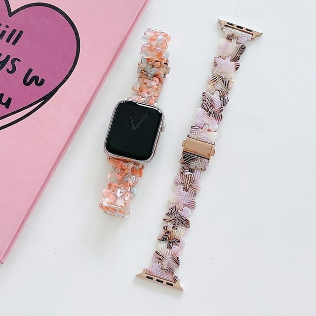  Sportovní značka Kompatibilní s Řemínek k hodinkám Apple Watch 38 mm 40 mm 41 mm 42 mm 44 mm 45 mm 49 mm Kovová spona Nastavitelný Pryskyřice Náhradní pásek na hodinky pro iwatch Ultra 2 Series 9 8 7