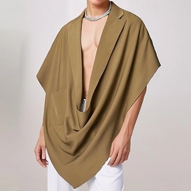 Men's Tank Top Vest Top Undershirt Sleeveless Shirt Sleeveless Lapel Spring & Summer Plain Fashion Designer Basic Front Pocket Vacation Street Going out Black Khaki Dark Blue Top Tee for Men 14