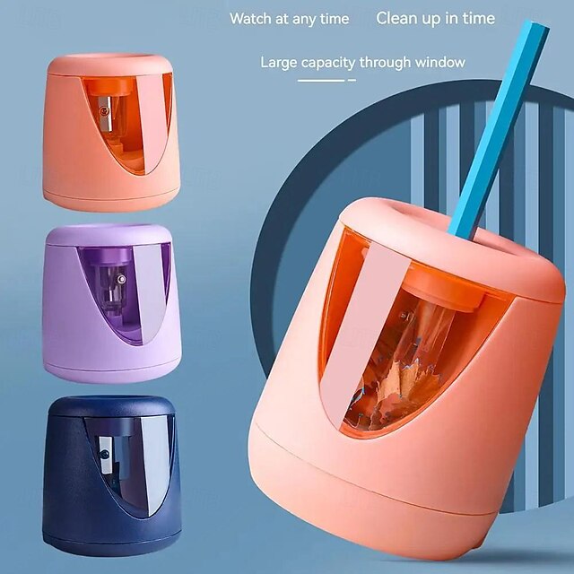  Students Special Electric Pencil Sharpener Automatic Lead Pencil Sharpener