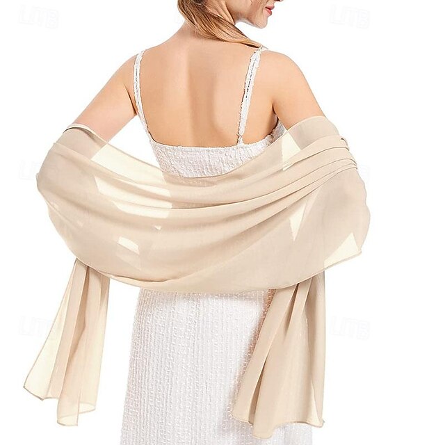 chiffon shawls for dresses YESSA Womens Black Shawl Evening Dresses,Sequin Evening Wraps and Formal Rhinstone Dressy Shawls and Wraps for Evening Wear/Wedding/Party at Amazon Women's Clothing store Evening Gown Shawl Womens Chiffon Shawl Wedding Shawl Formal Gown Shawl Bride Bridesmaid Shawl Soft Scarf Features Powder Tan Chiffon Shawl, Mother