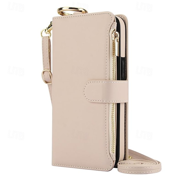  teléfono Funda Para iPhone 17 Pro Max 17 Air 16 15 14 Pro Max Plus 16e 13 12 11 Pro Max Mini Funda Trasera Tarjetas billetera con Soporte Soporte para Anillo Cremallera Retro TPU Cuero de PU