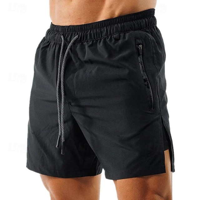  Herr Joggingshorts Gymshorts Tröjor Ficka Snörning Elastiskt midjeband Shorts Utomhus Sport & Utomhus Sport Snabb tork Lättvikt Mjuk Maraton Löpning Träna Skräddarsydd passform Sportkläder Sportkläder