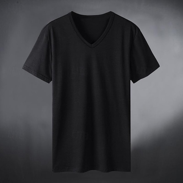  Herren Laufshirt Sport Top Kurzarm T-Shirt Casual Athlässigkeit V Ausschnitt Atmungsaktiv Schnelltrocknend Weich Fitnesstraining Laufen Gehen Sportbekleidung Sportkleidung Einfarbig Dunkelgrau